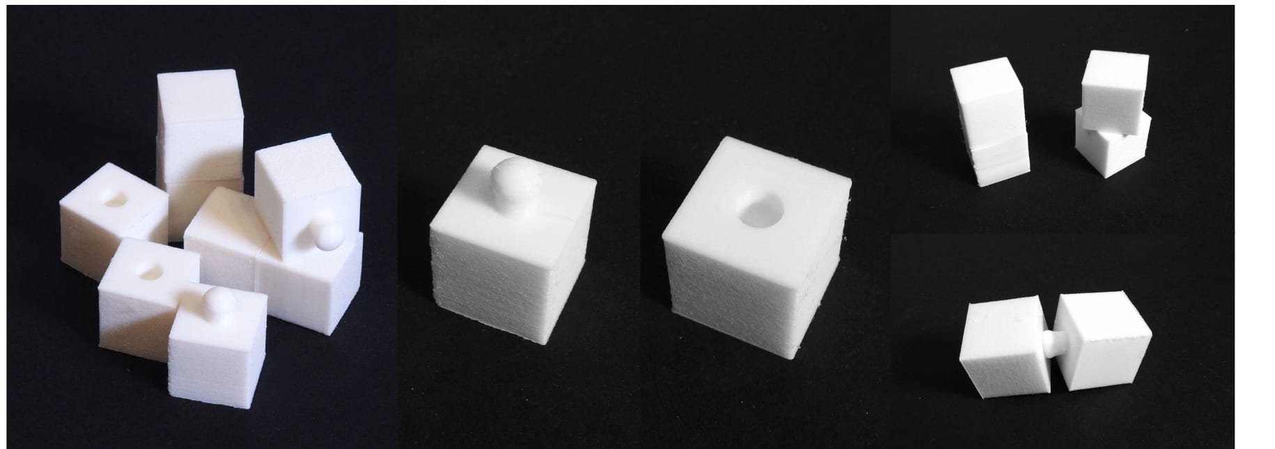 Final MOGO ball and socket modules printed in TPU