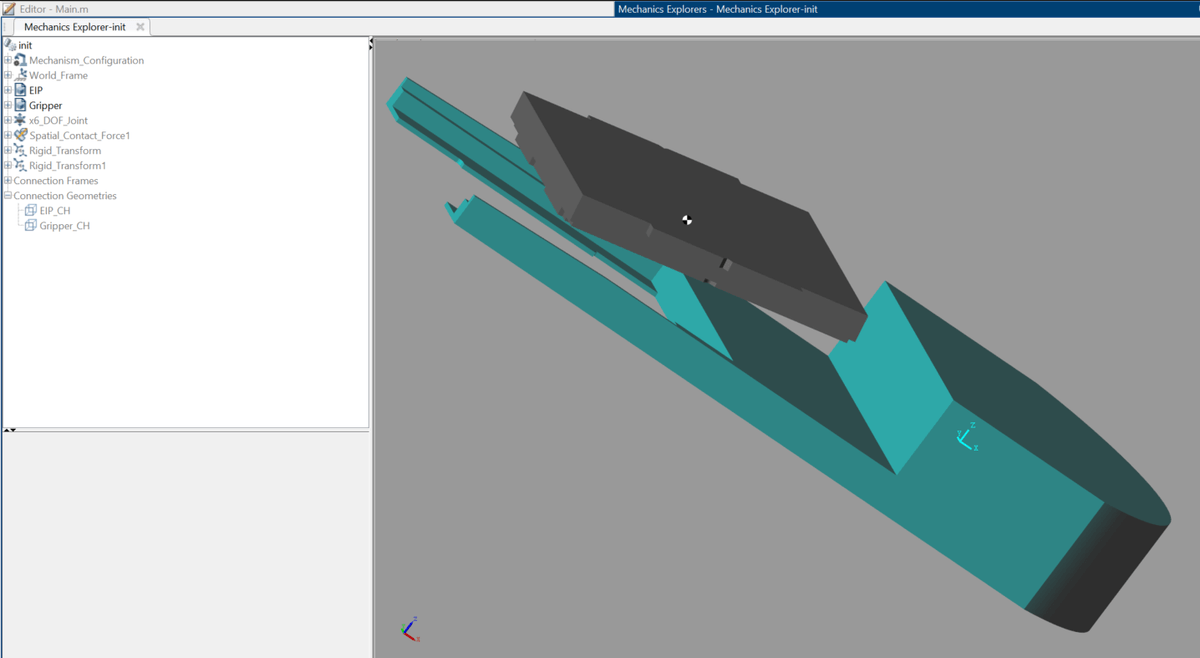MATLAB Simscape Mechanics Explorer