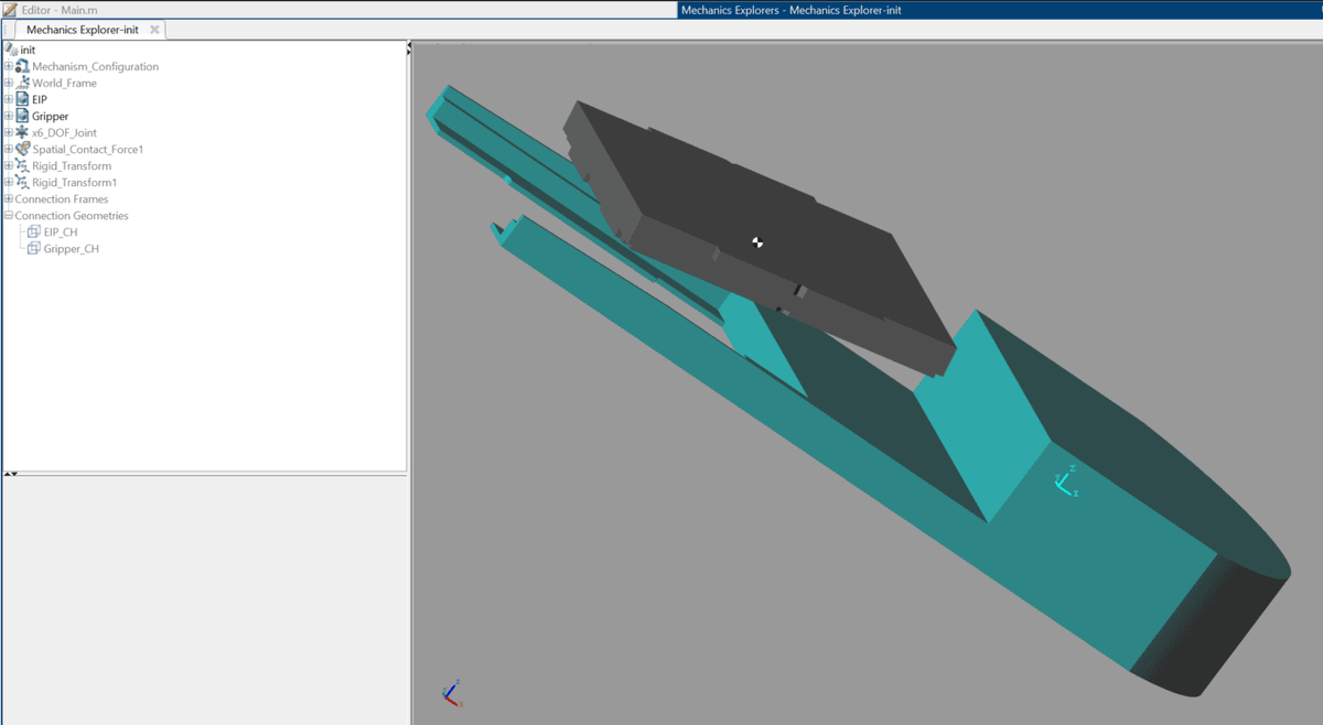 MATLAB Simscape Mechanics Explorer