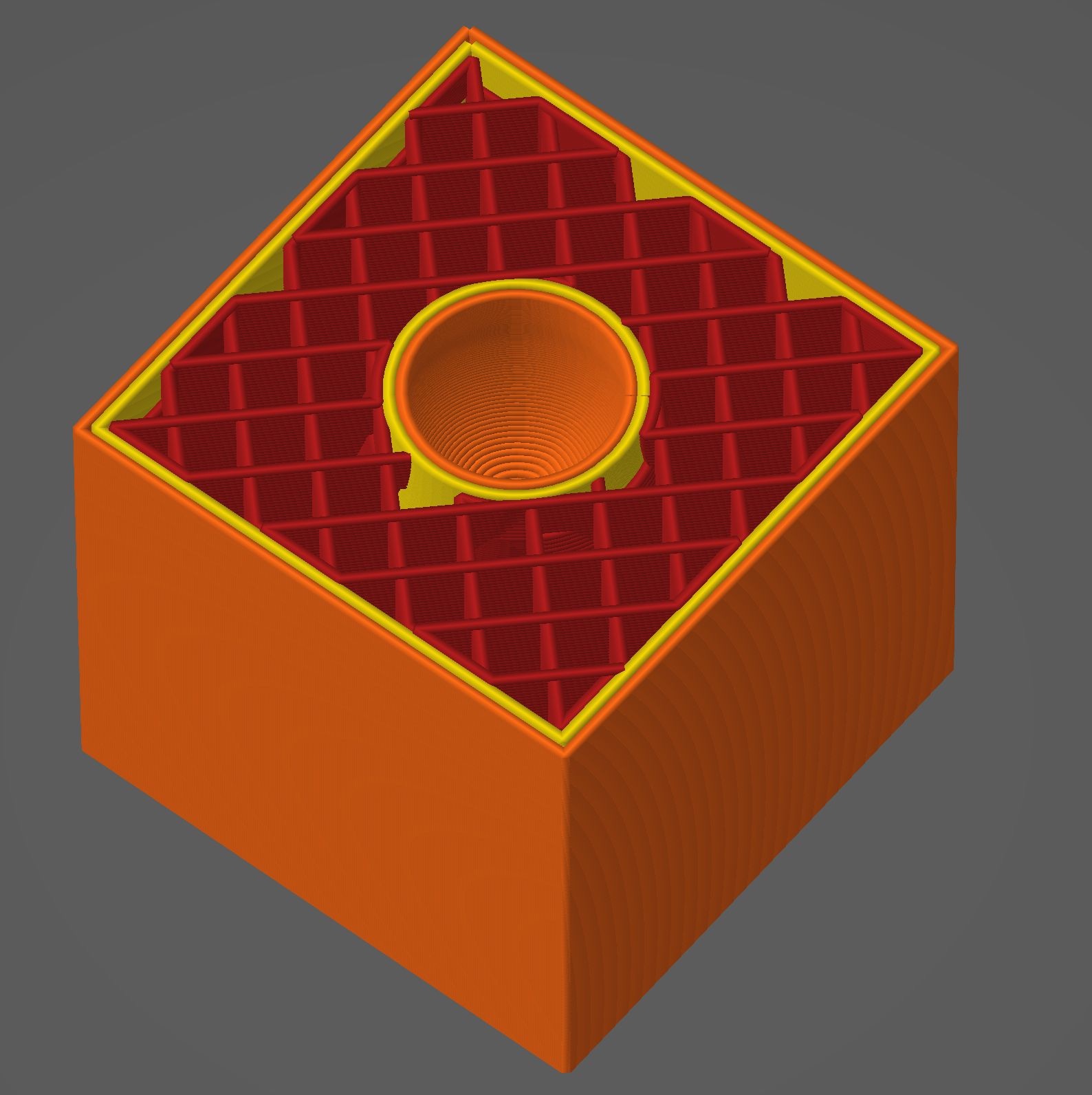 Slicer cross-section of the socket module's internal structure