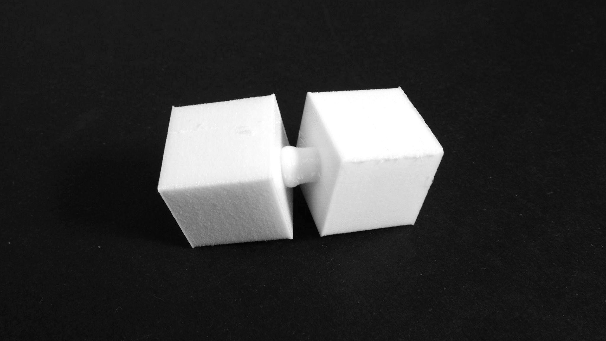 MOGO modules showing the visible FDM layer lines of the TPU print